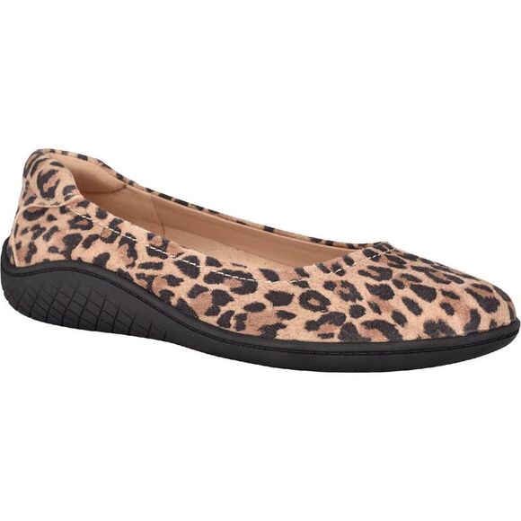 Easy Spirit Shoes - Easy Spirit Gabbie Women's Suede Leopard Print Slip On Ballet Flats NWT